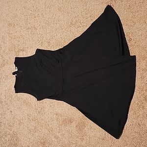 Black wrap skirt dress